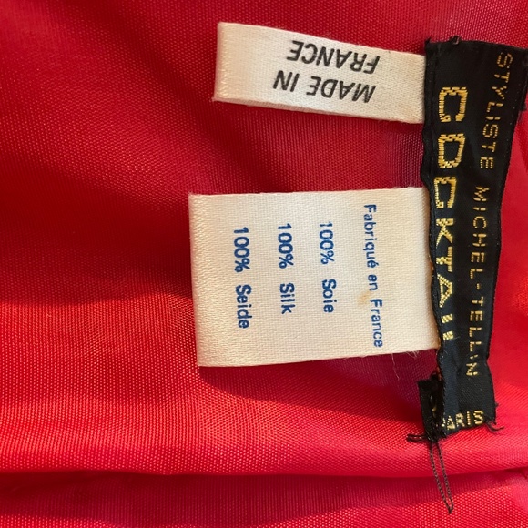 Luxury MICHEL-TELLIN DESIGNER PARIS Gown Worn Once 100%silk Video - Picture 14 of 14